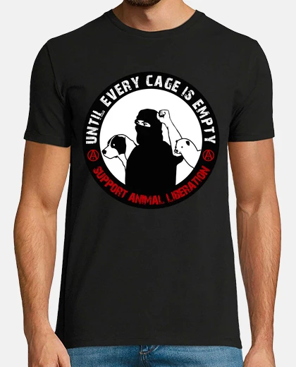T-shirt fino a quando ogni gabbia è vuota - la liberazione animale