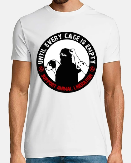 T-shirt fino a quando ogni gabbia è vuota - la liberazione animale