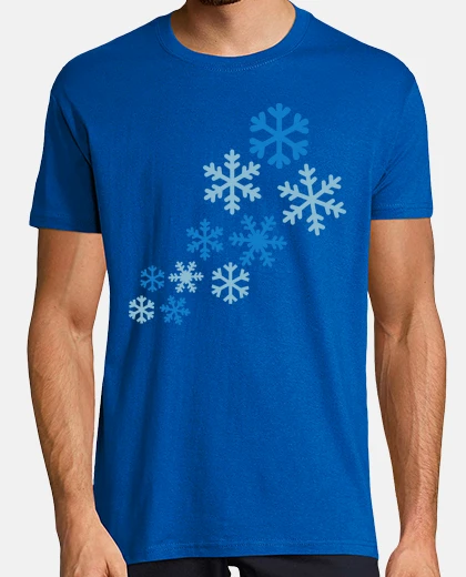 T-shirt fiocchi di neve d'inverno