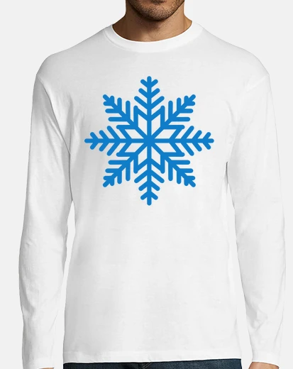 T-shirt fiocco di neve ghiaccio