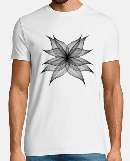 T-shirt fiore nero of power