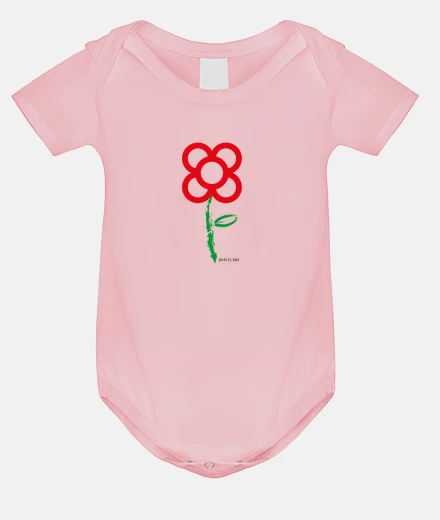 Abbigliamento fiore not rosso di Barcellona