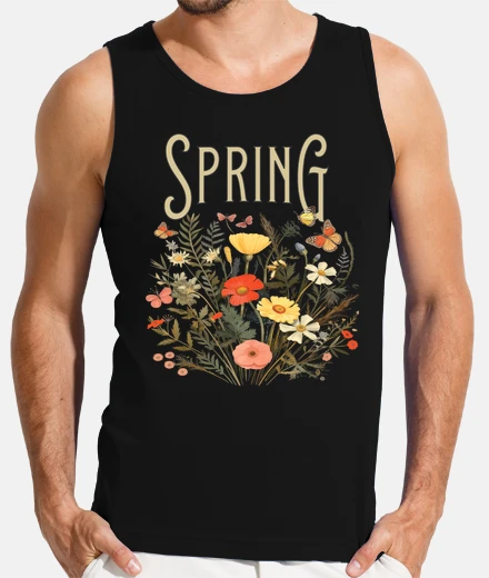 T-shirt fiori primaverili bulbi di fiori di cam
