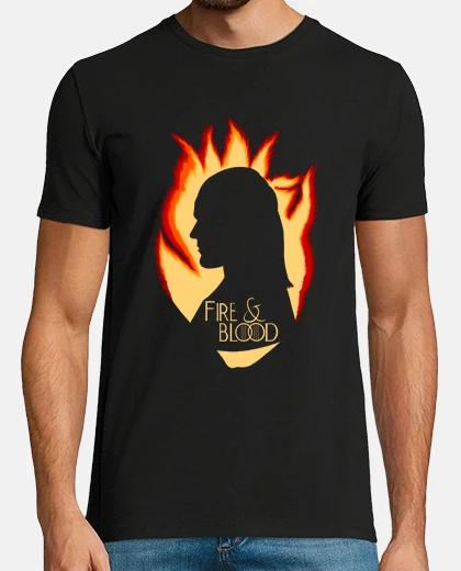 Playera fire and blood daemon