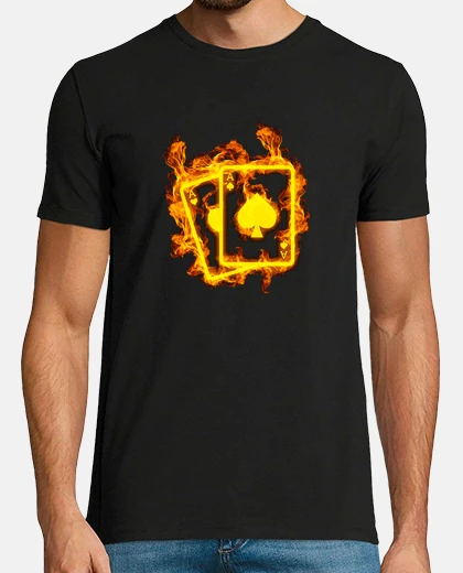 T-shirt Fire Magician Magic Cards