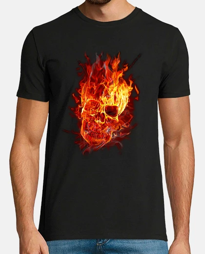 Tee-shirt Fire skull