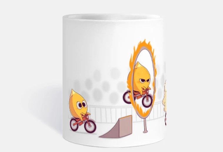 Cup fire stunt