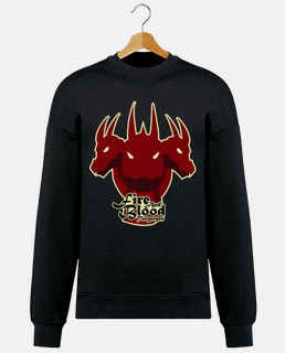 Hoodie fire and blood