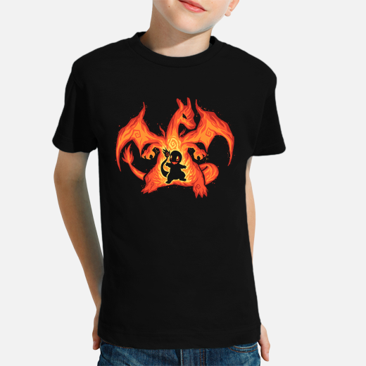 fire dragon within - kids shirt