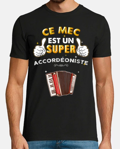 T-shirt Fisarmonica da uomo super fisarmonicist