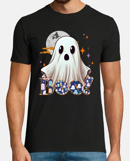 T-shirt fischio fantasma di halloween kawaii