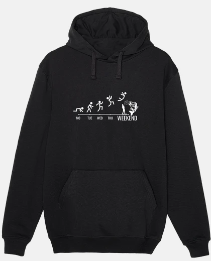 Hoodie Fishing Weekend Angler Fishing Rod Fish
