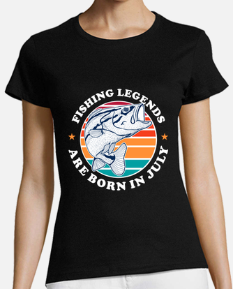 Fishing legends are born in july t-shirt