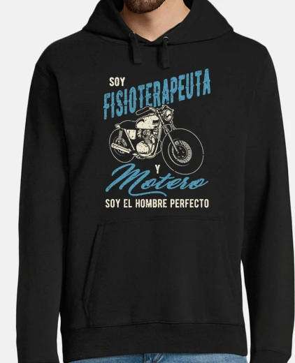 Sudadera fisioterapeuta y motero