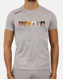 fitness t shirt bear faces,001