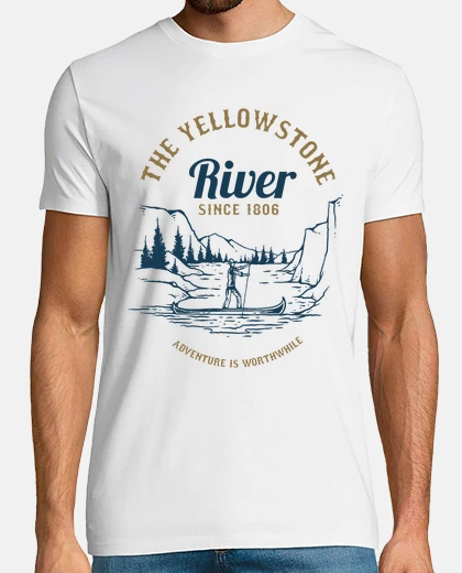T-shirt fiumi di montagne vintage t-shirt vintage