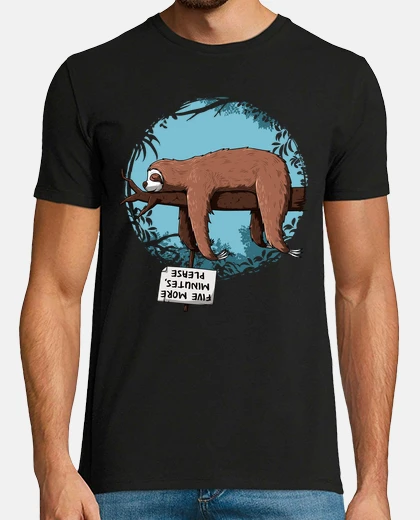 T-shirt five more minutes please ...