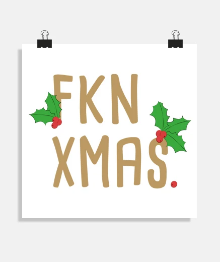 Poster FKN XMAS Square poster