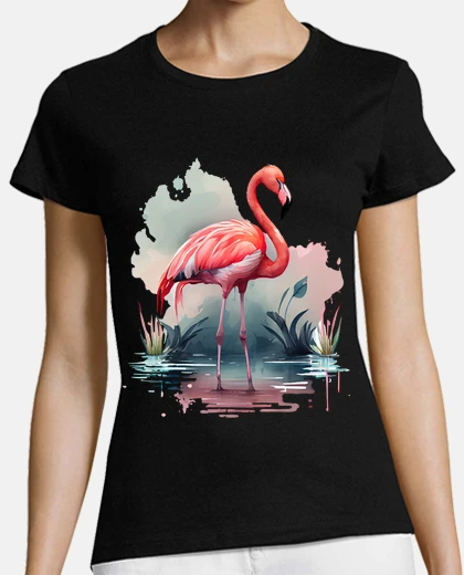 Tee-shirt flamant rose beau