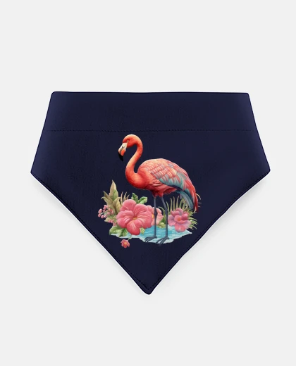 Mascotas flamant rose type broderie groupes
