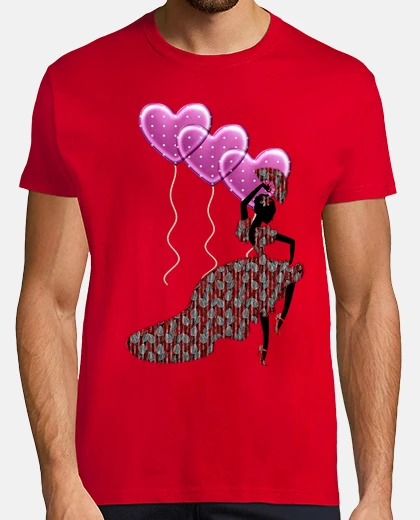 Camiseta flamenca con corazones