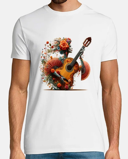 Camiseta Flamenca Guitarra W