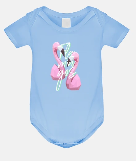 Children's flamingos vapor wave