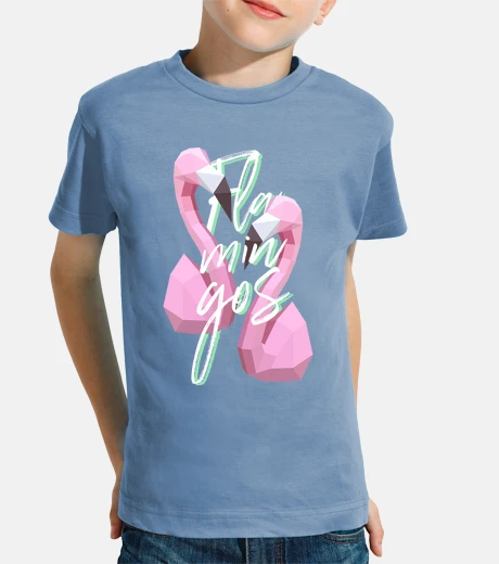 Children's flamingos vapor wave