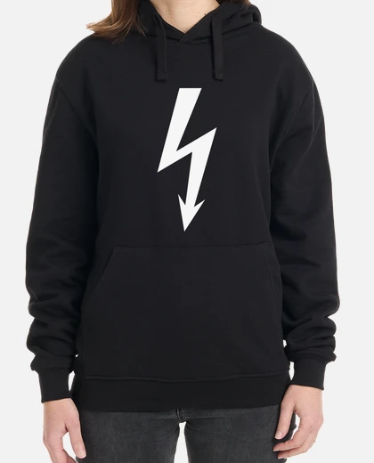 Sudadera flash blitz éclair rayo fulmine blanco laTostadora México