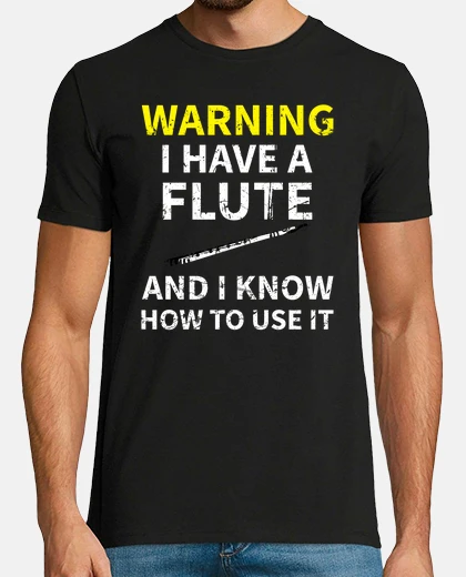 T-shirt flautista flauto flautista banda musica