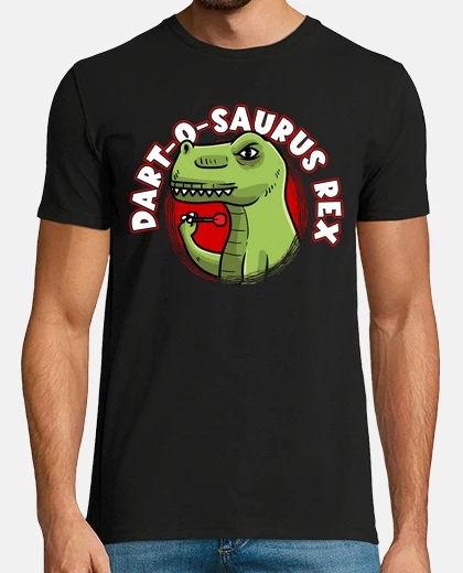 Tee-shirt fléchette o saurus rex dinosaure t rex 