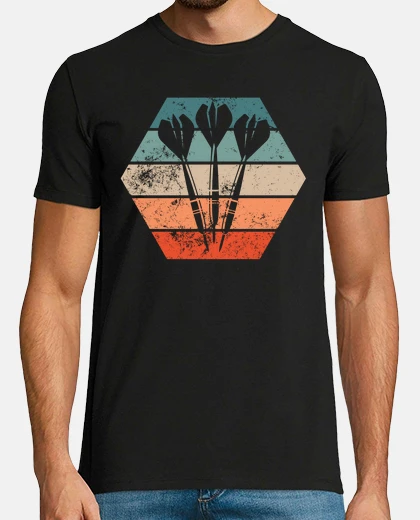 Tee-shirt fléchettes fléchettes fléchettes rétro