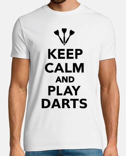 Tee-shirt fléchettes garder calme et jeux