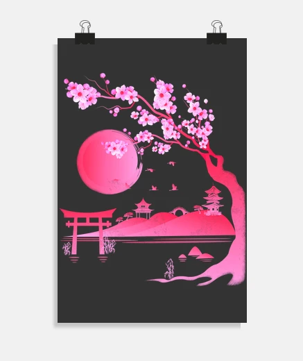 Poster fleur de cerisier