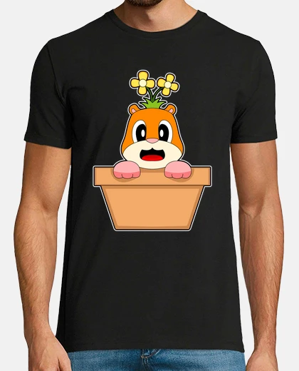 Tee-shirt fleur de hamster