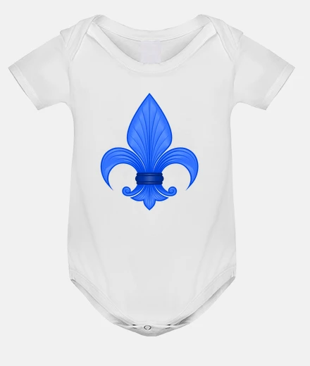 Vêtements fleur de lys symbole royaliste roi body bébé onesie 