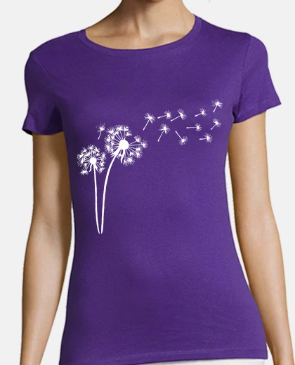 Tee-shirt Fleur de pissenlit blanc