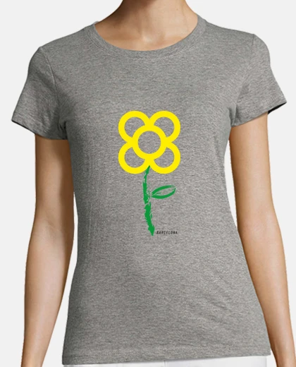Tee-shirt fleur pa not barcelone jaune