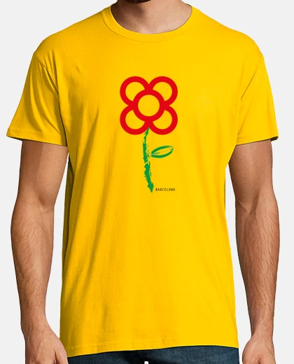 Tee-shirt fleur pa not barcelone rouge