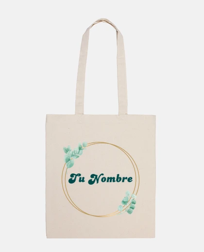 Sac fleurs - nom personnalisable