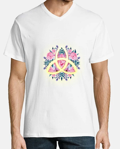Tee-shirt fleurs de triqueta