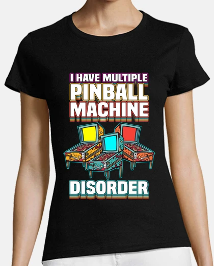 T-shirt flipper da gioco retrò flipper