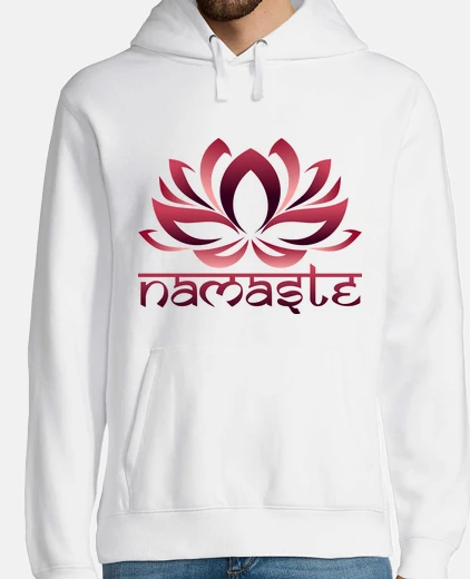 Sudadera flor de loto namaste rojo