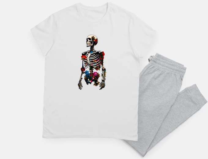 Pyjama Floral skeleton