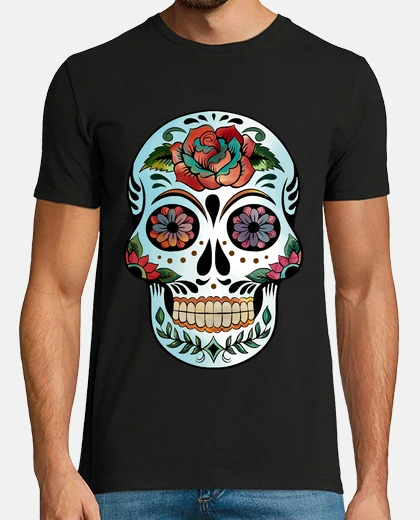 T-shirt floral.la calaca tostapane