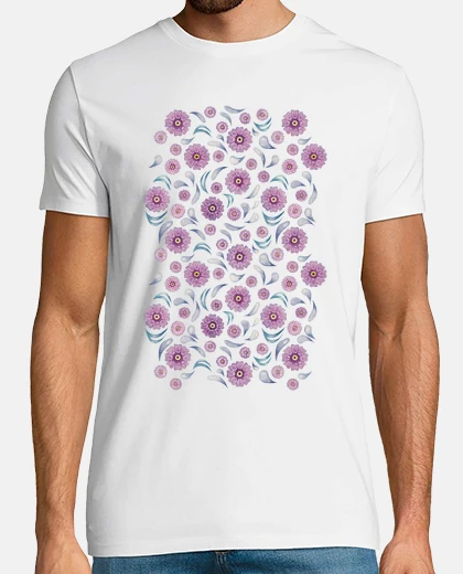 T-shirt floreale su calce