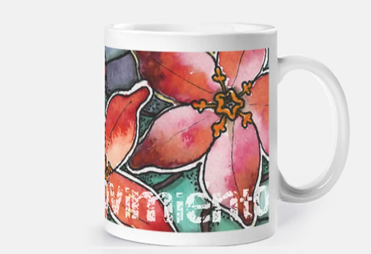 Taza flores - taza