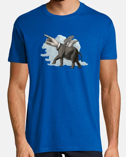 Playera flying elephant