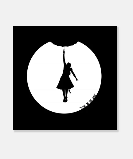 Tableau flying vers la lune