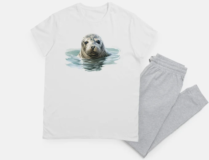 Pijama foca en la protección del mar